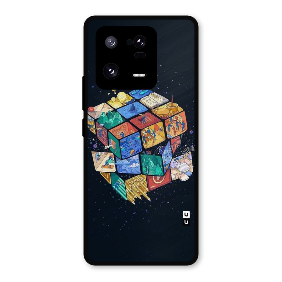 Coloured Rubic Metal Back Case for Xiaomi 13 Pro
