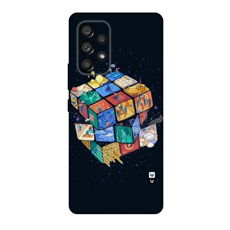 Coloured Rubic Original Polycarbonate Back Case for Galaxy A53 5G
