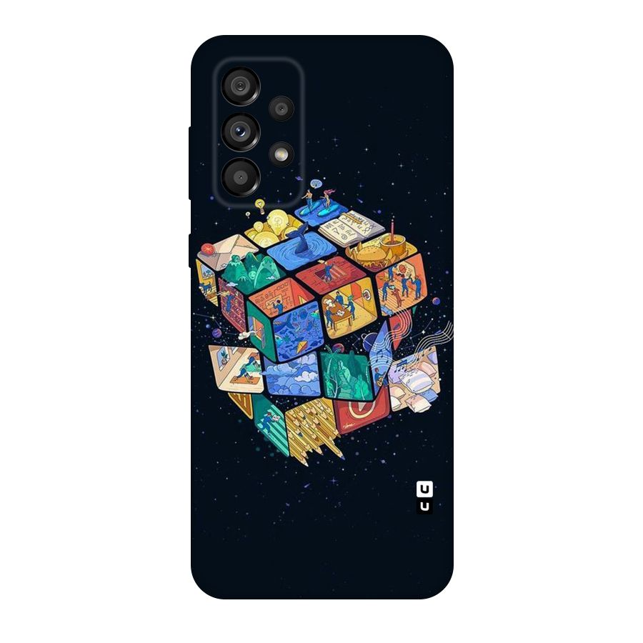 Coloured Rubic Original Polycarbonate Back Case for Galaxy A73 5G