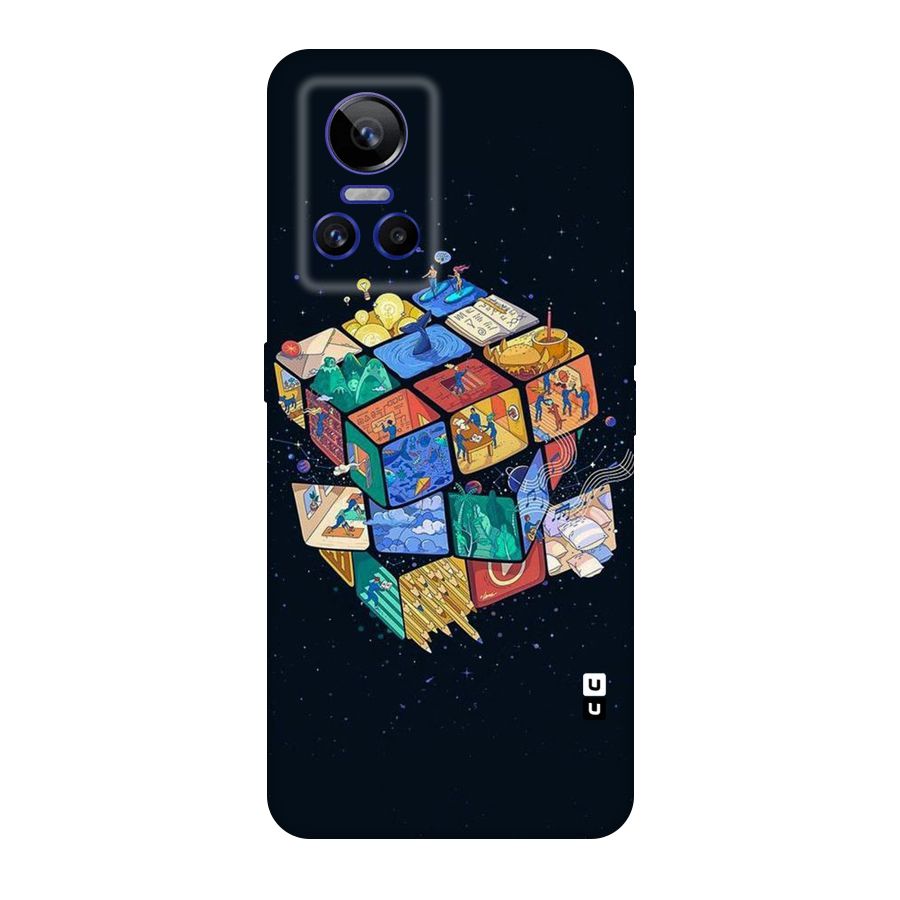 Coloured Rubic Original Polycarbonate Back Case for Realme GT Neo 3