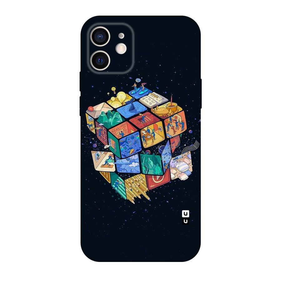 Coloured Rubic Original Polycarbonate Back Case for iPhone 12