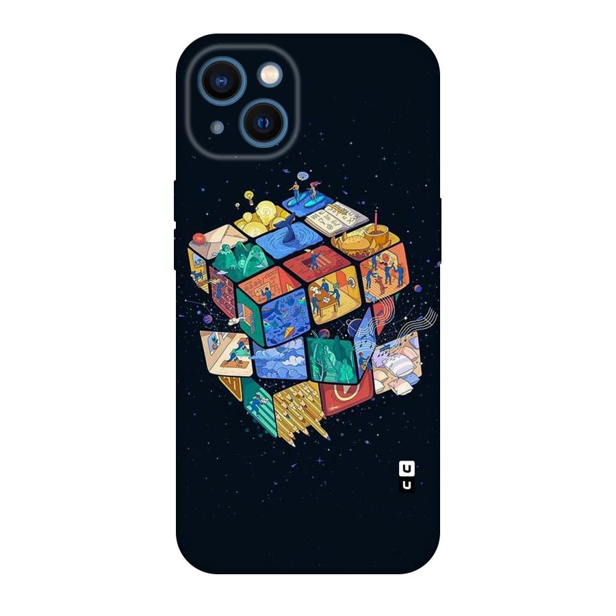 Coloured Rubic Original Polycarbonate Back Case for iPhone 13