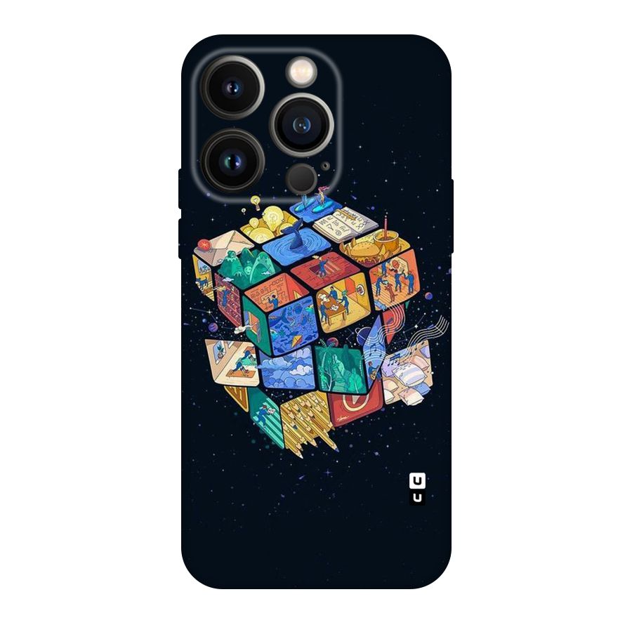 Coloured Rubic Original Polycarbonate Back Case for iPhone 14 Pro