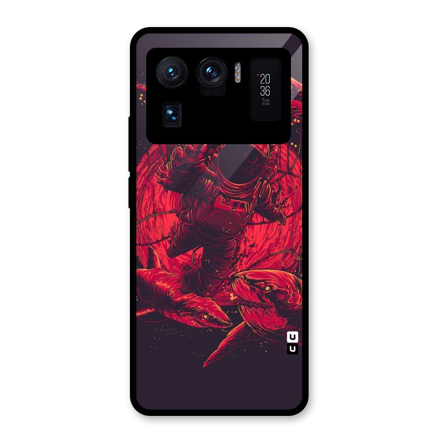 Coloured Spaceman Glass Back Case for Mi 11 Ultra