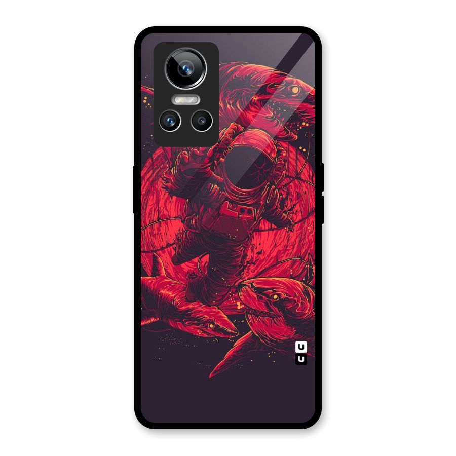 Coloured Spaceman Glass Back Case for Realme GT Neo 3
