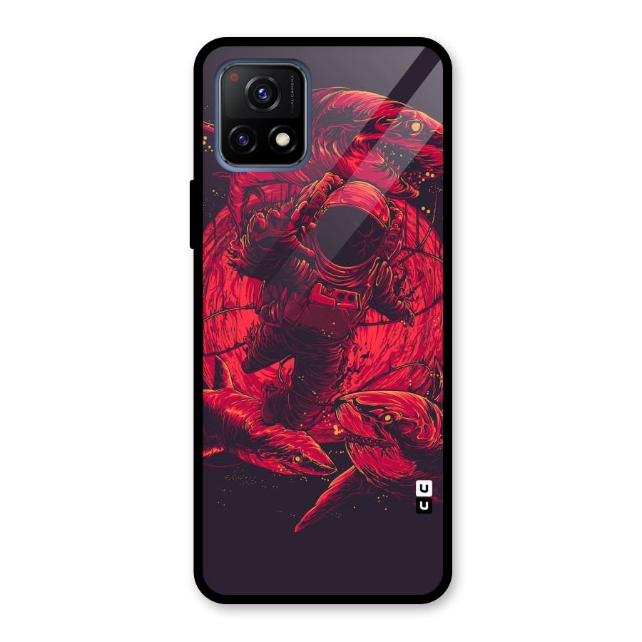 Coloured Spaceman Glass Back Case for Vivo Y72 5G