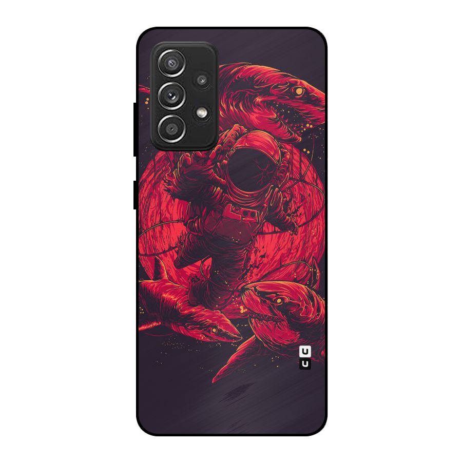 Coloured Spaceman Metal Back Case for Galaxy A52s 5G