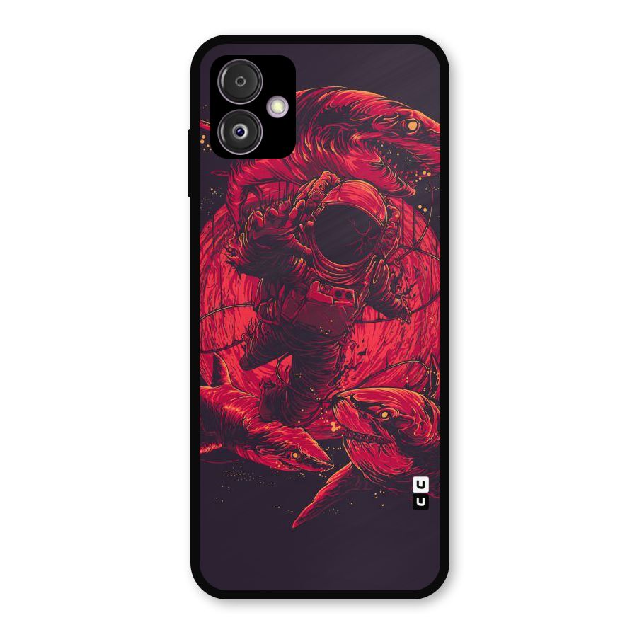 Coloured Spaceman Metal Back Case for Galaxy F14