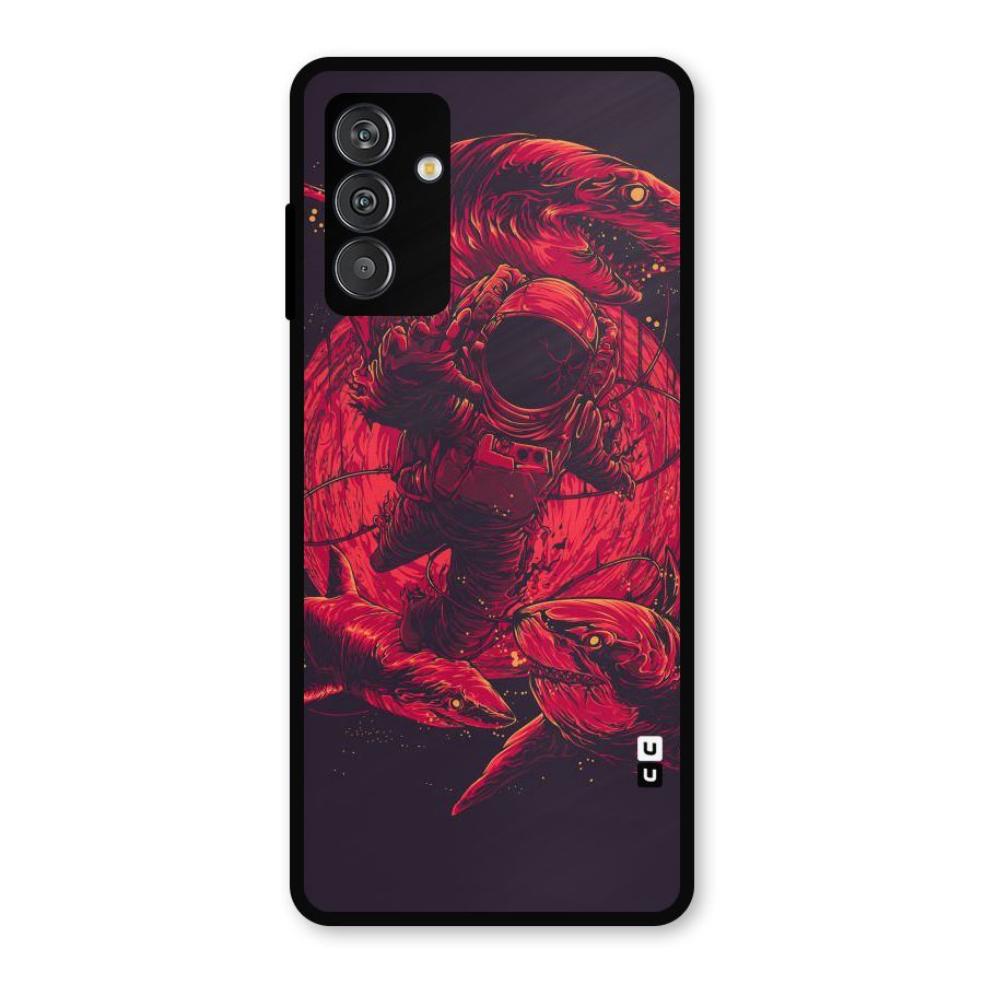 Coloured Spaceman Metal Back Case for Galaxy M14 5G
