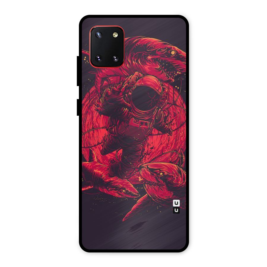 Coloured Spaceman Metal Back Case for Galaxy Note 10 Lite