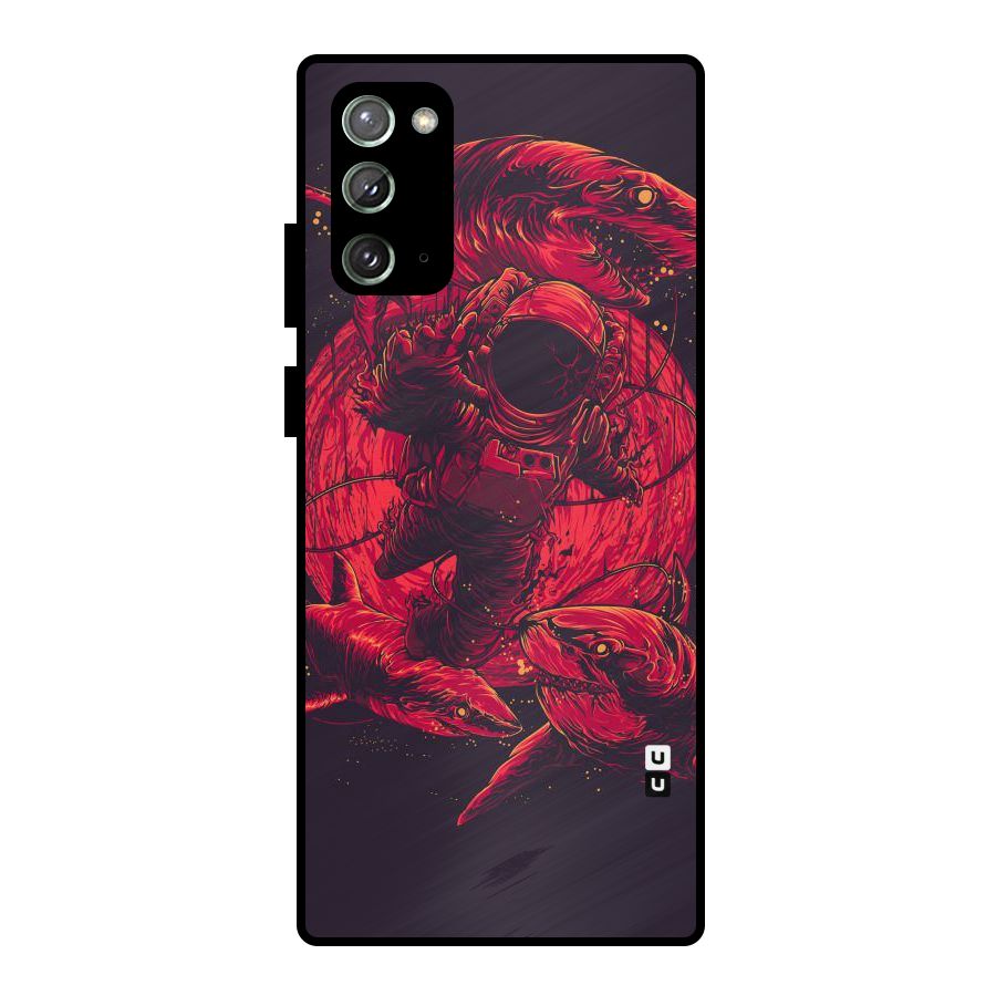 Coloured Spaceman Metal Back Case for Galaxy Note 20