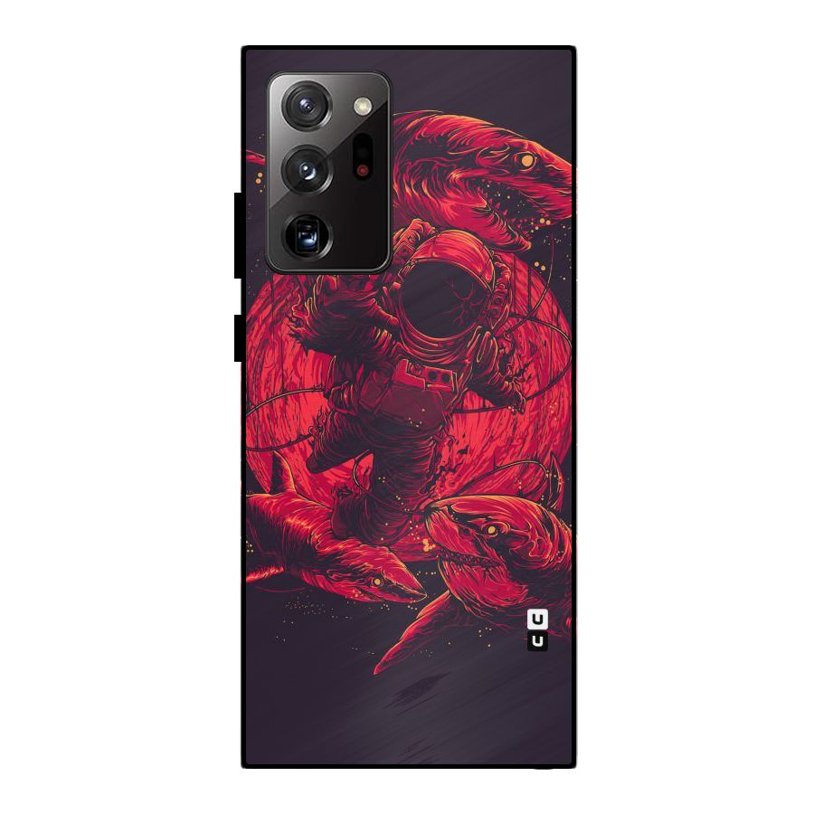 Coloured Spaceman Metal Back Case for Galaxy Note 20 Ultra