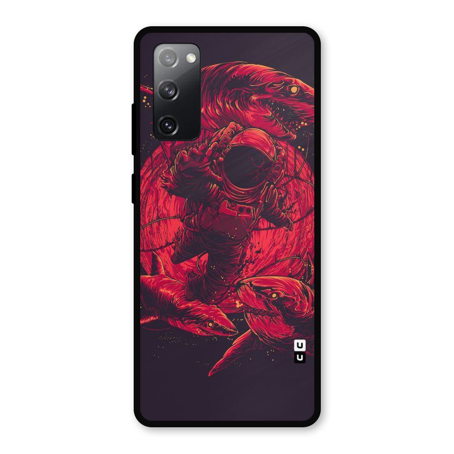 Coloured Spaceman Metal Back Case for Galaxy S20 FE