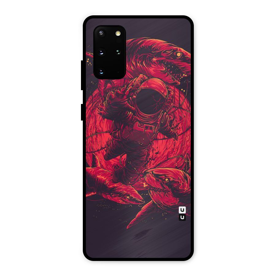 Coloured Spaceman Metal Back Case for Galaxy S20 Plus