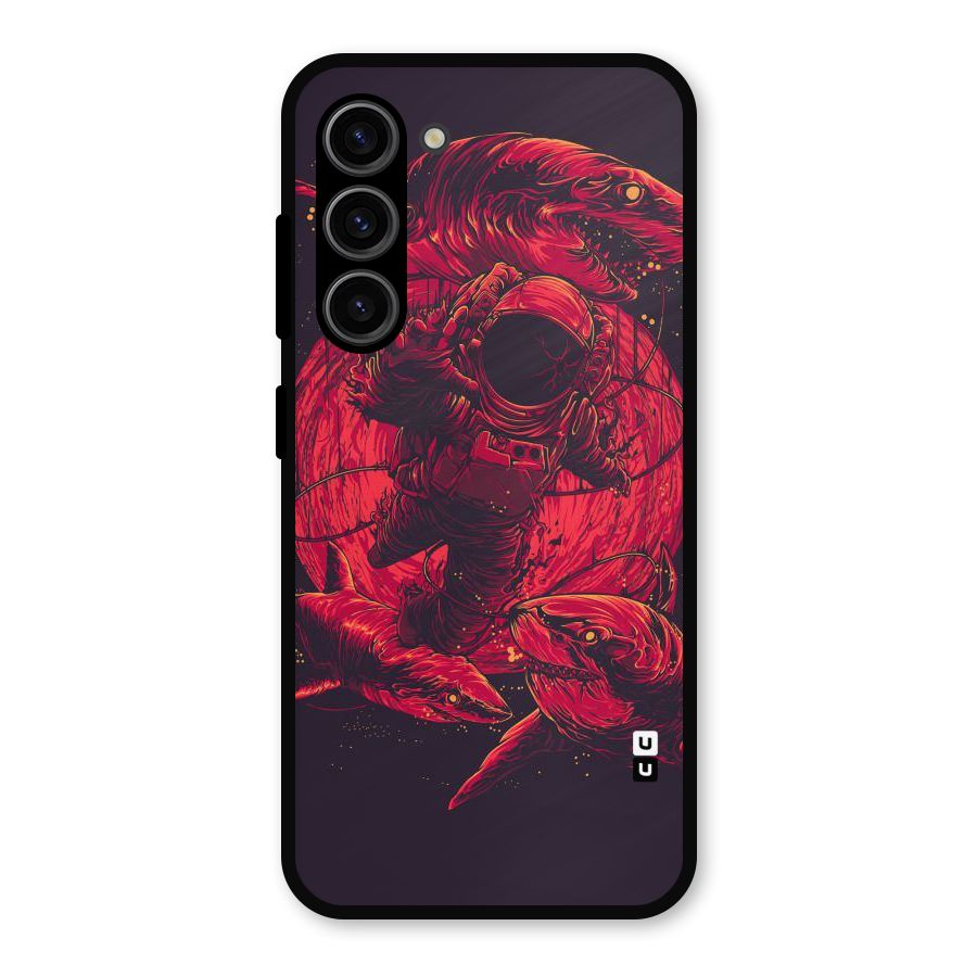 Coloured Spaceman Metal Back Case for Galaxy S23