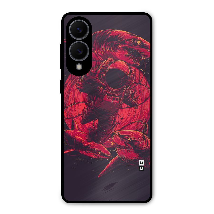 Coloured Spaceman Metal Back Case for Galaxy S25 Edge