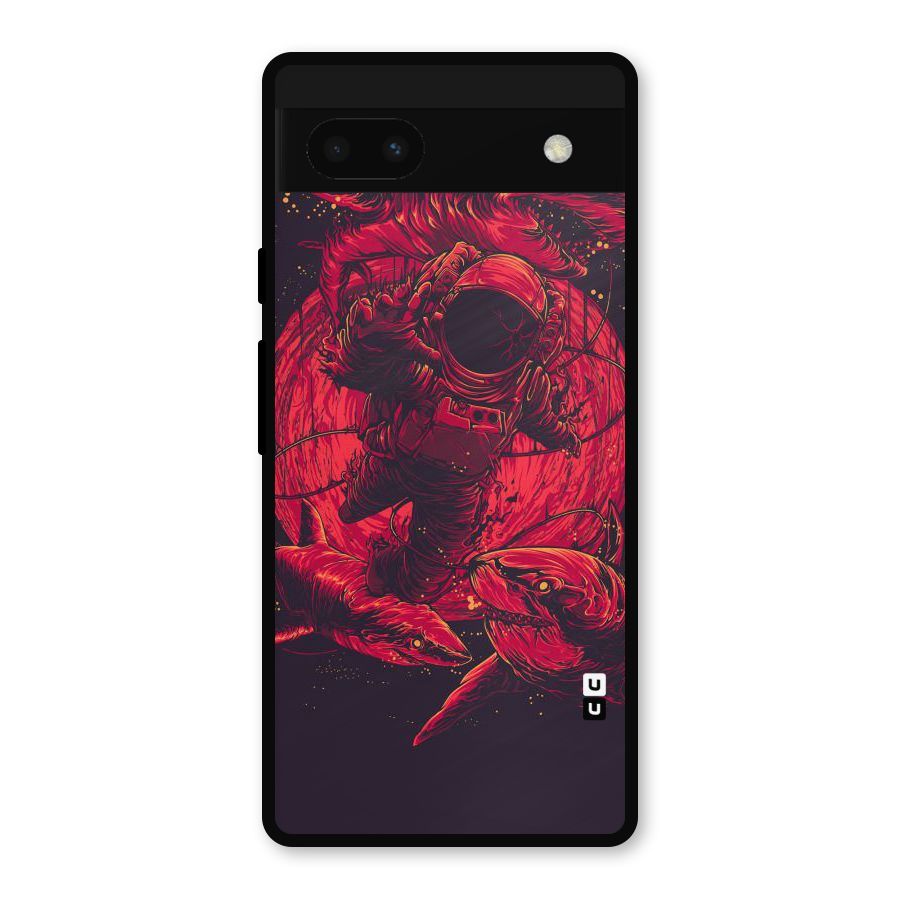 Coloured Spaceman Metal Back Case for Google Pixel 6a