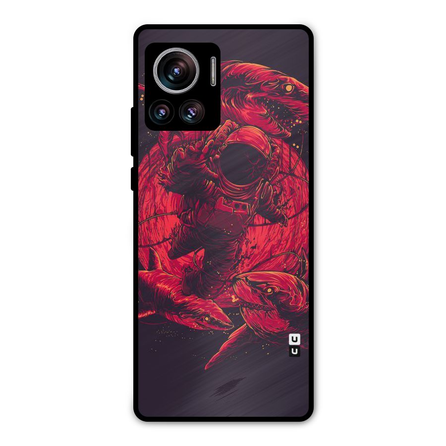 Coloured Spaceman Metal Back Case for Motorola Edge 30 Ultra