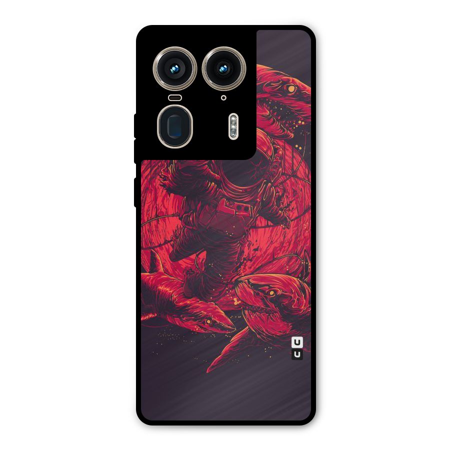 Coloured Spaceman Metal Back Case for Motorola Edge 50 Ultra
