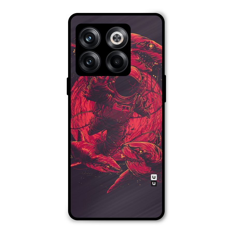 Coloured Spaceman Metal Back Case for OnePlus 10T