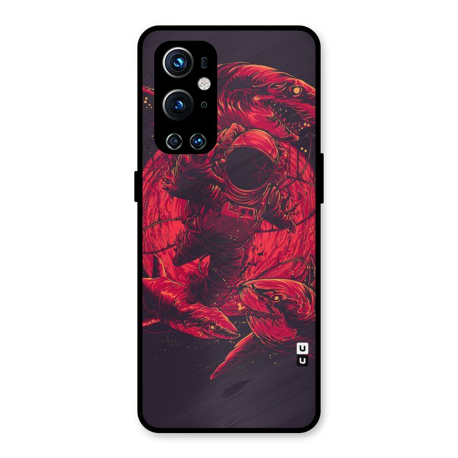 Coloured Spaceman Metal Back Case for OnePlus 9 Pro