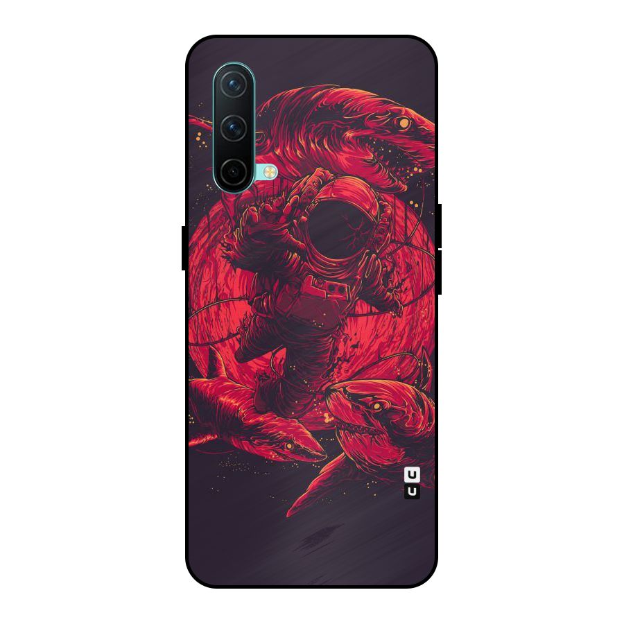 Coloured Spaceman Metal Back Case for OnePlus Nord CE 5G