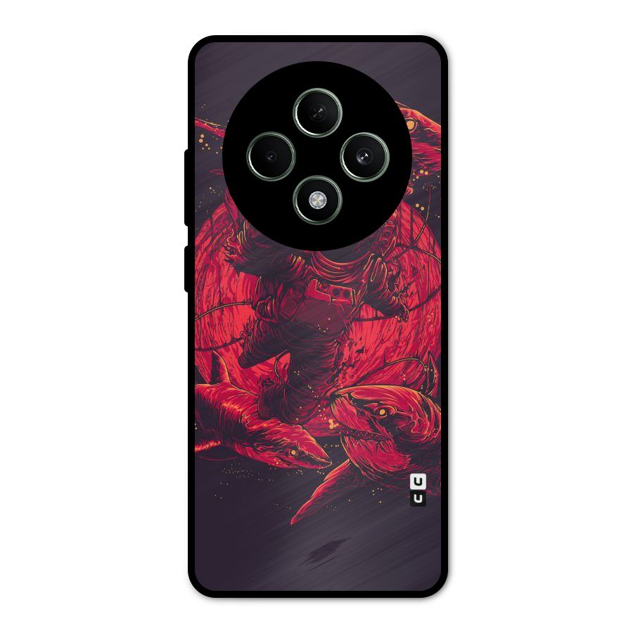 Coloured Spaceman Metal Back Case for Oppo F27