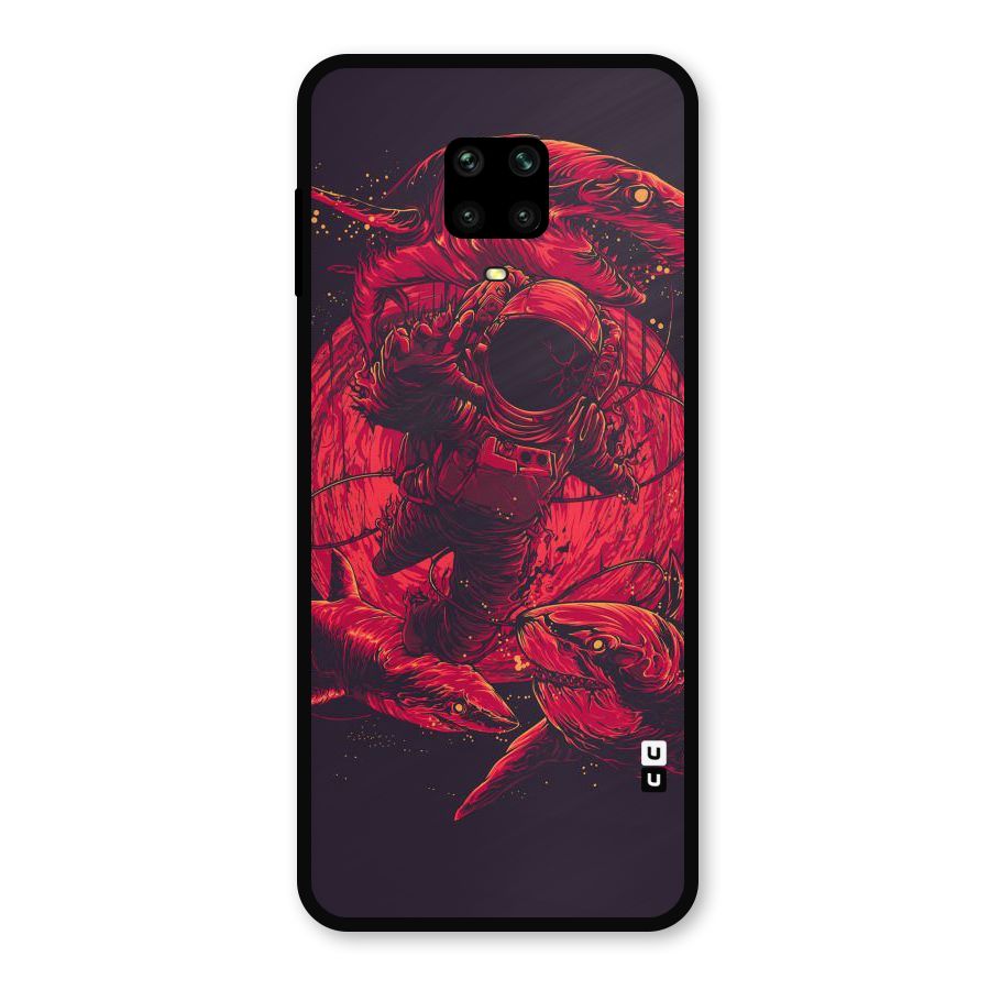 Coloured Spaceman Metal Back Case for Poco M2