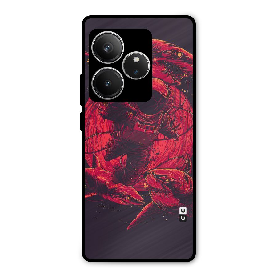 Coloured Spaceman Metal Back Case for Realme GT 6