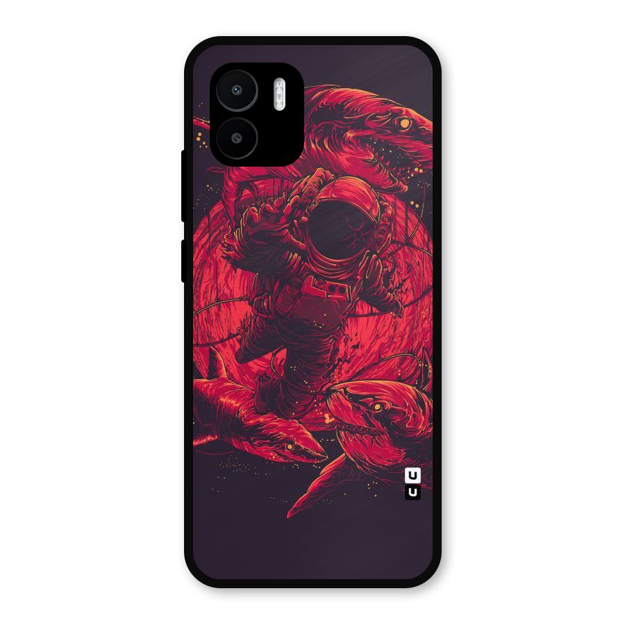Coloured Spaceman Metal Back Case for Redmi A1
