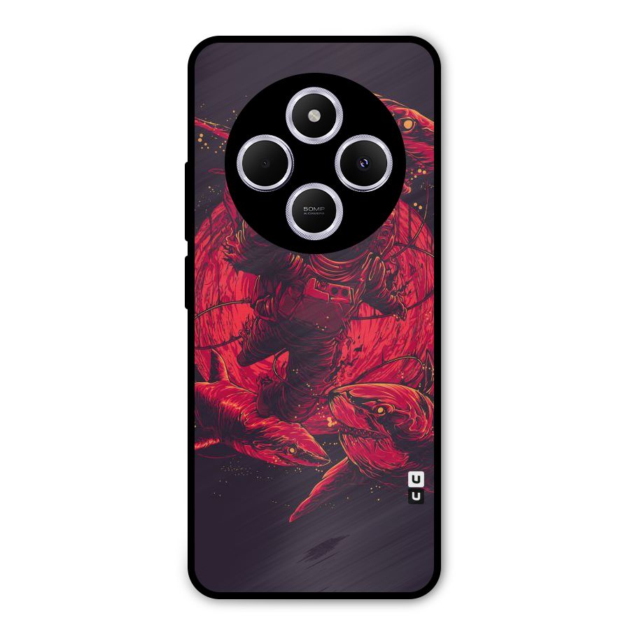 Coloured Spaceman Metal Back Case for Redmi A4