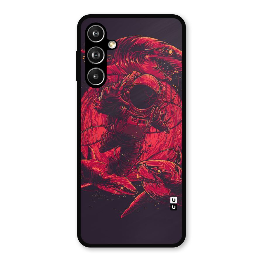 Coloured Spaceman Metal Back Case for Samsung Galaxy M54