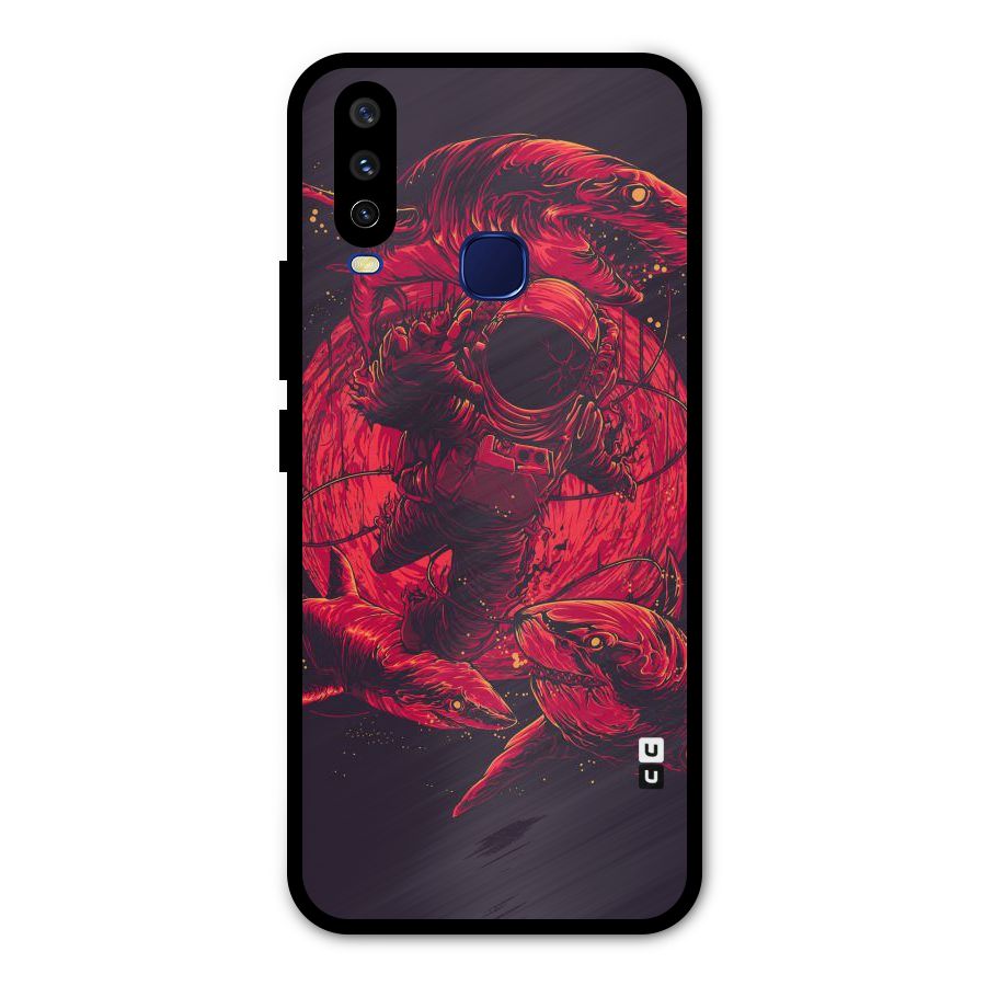 Coloured Spaceman Metal Back Case for Vivo V17