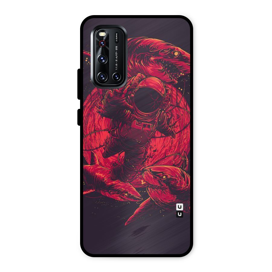 Coloured Spaceman Metal Back Case for Vivo V19