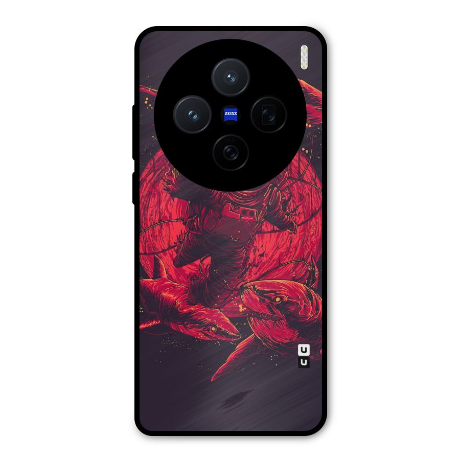 Coloured Spaceman Metal Back Case for Vivo X200
