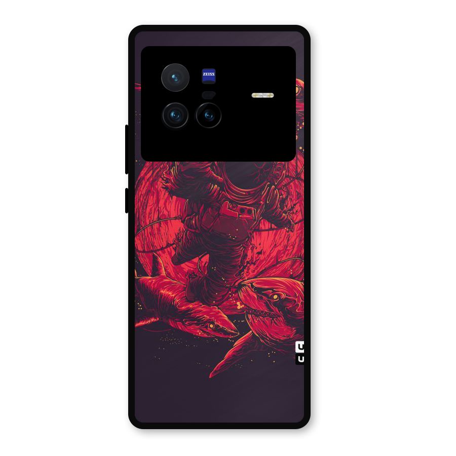 Coloured Spaceman Metal Back Case for Vivo X80