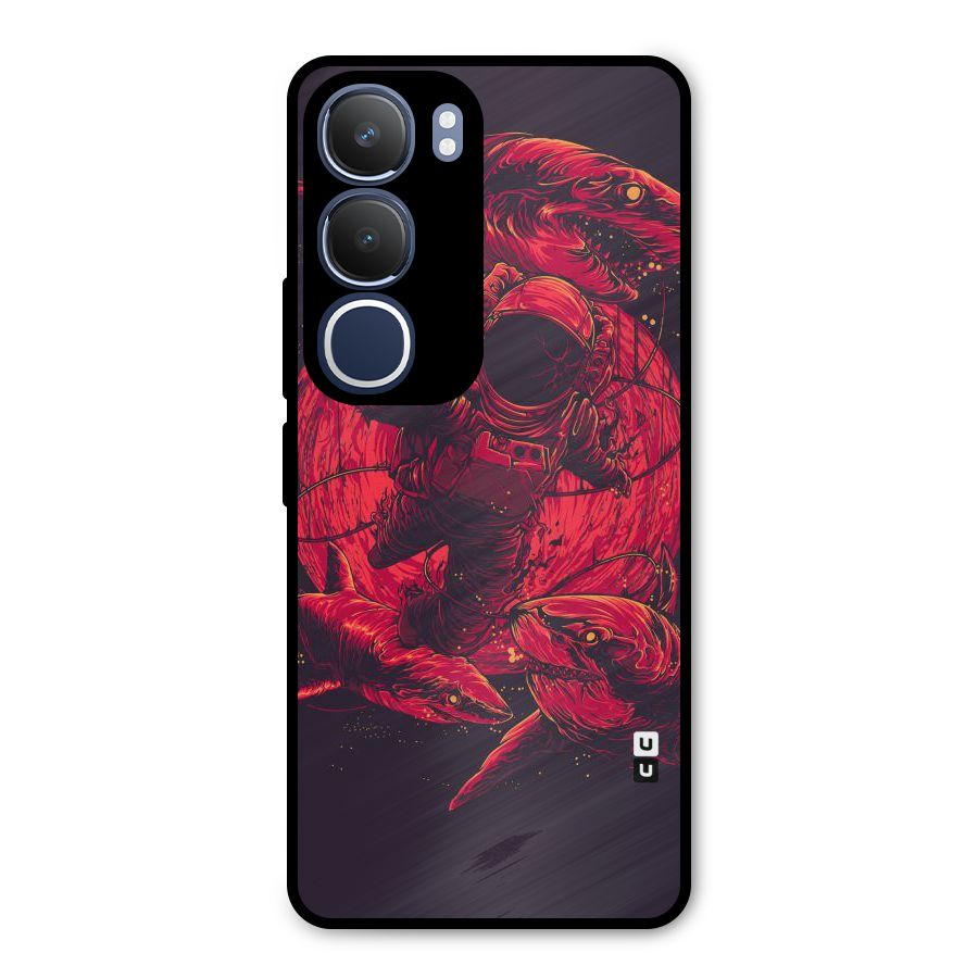 Coloured Spaceman Metal Back Case for Vivo Y29