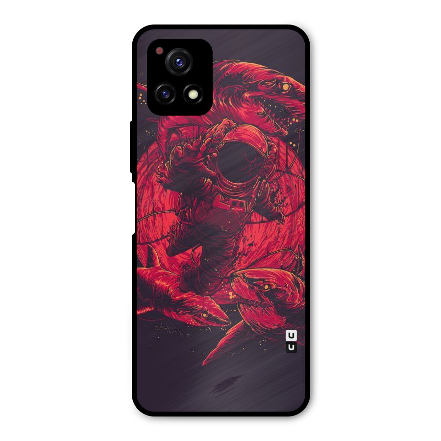 Coloured Spaceman Metal Back Case for Vivo Y72 5G