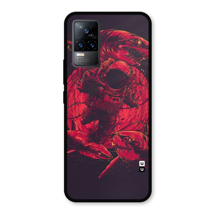 Coloured Spaceman Metal Back Case for Vivo Y73