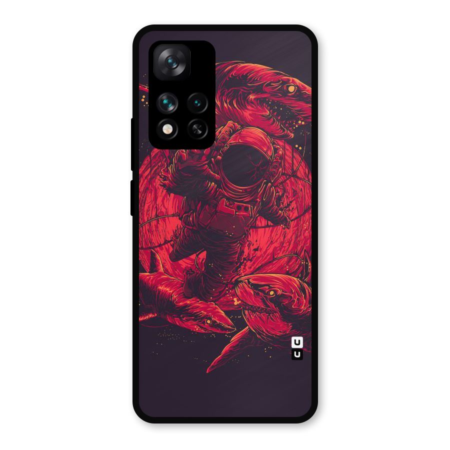 Coloured Spaceman Metal Back Case for Xiaomi 11i Hypercharge 5G