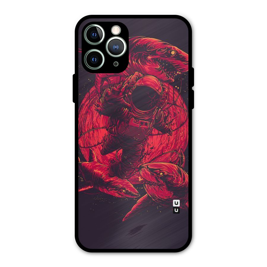 Coloured Spaceman Metal Back Case for iPhone 11 Pro Max