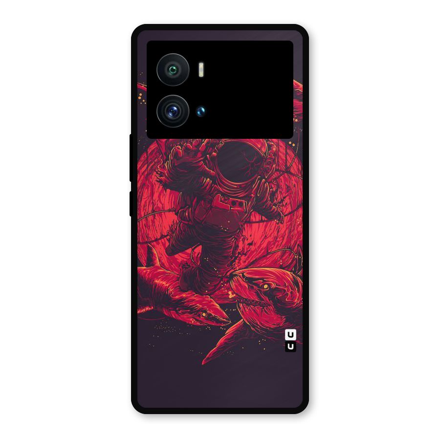 Coloured Spaceman Metal Back Case for iQOO 9 Pro