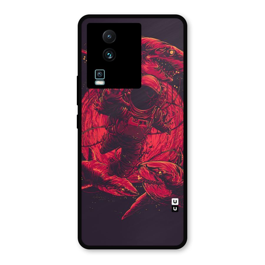 Coloured Spaceman Metal Back Case for iQOO Neo 7 Pro