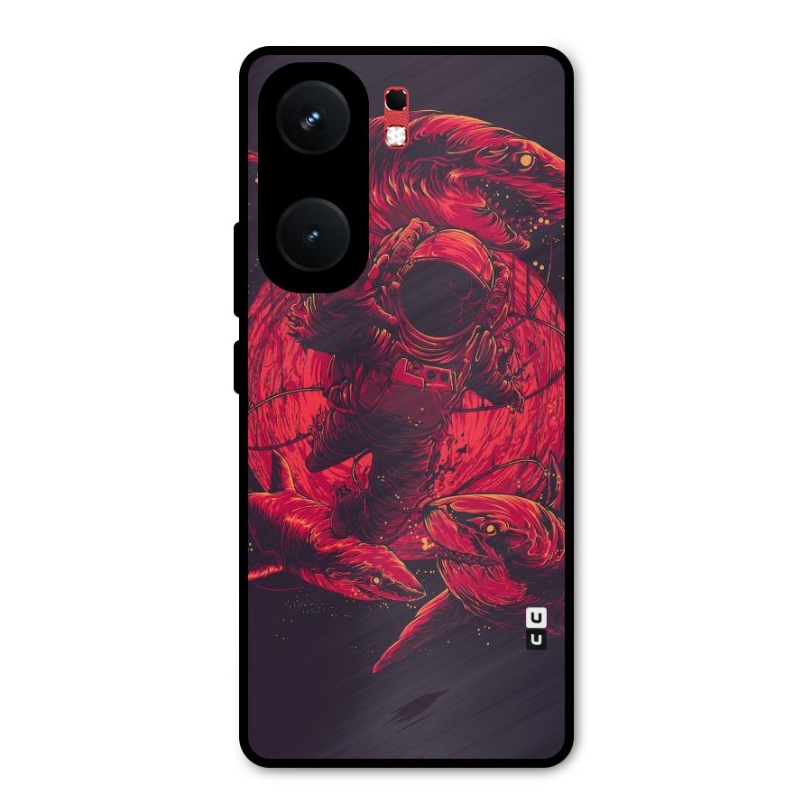 Coloured Spaceman Metal Back Case for iQOO Neo 9 Pro