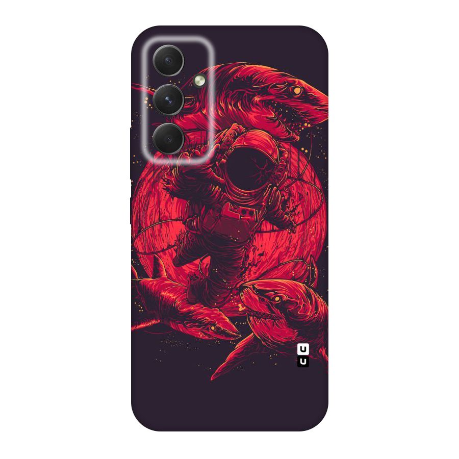 Coloured Spaceman Original Polycarbonate Back Case for Galaxy A54