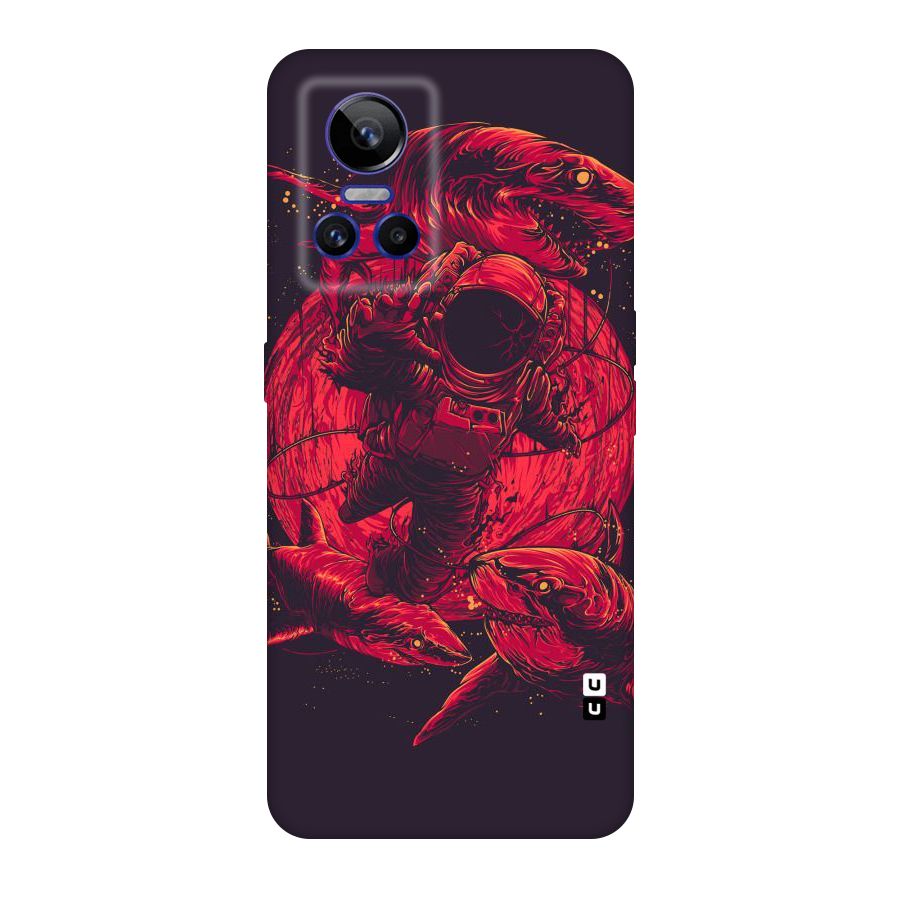 Coloured Spaceman Original Polycarbonate Back Case for Realme GT Neo 3