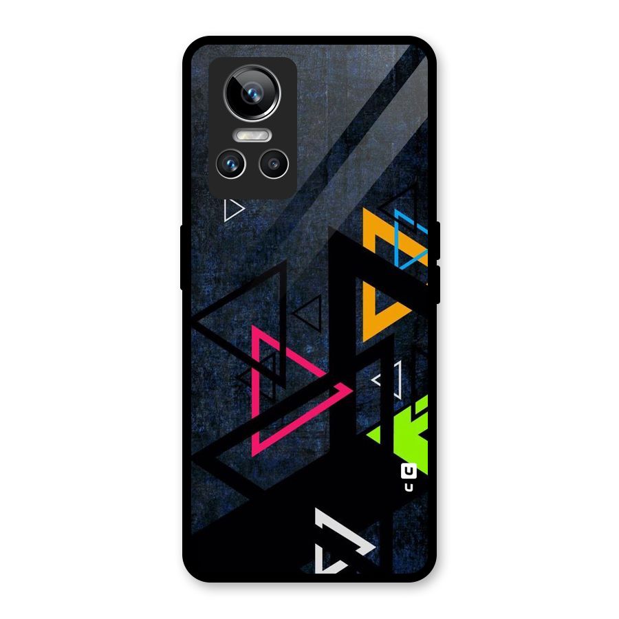 Coloured Triangles Glass Back Case for Realme GT Neo 3