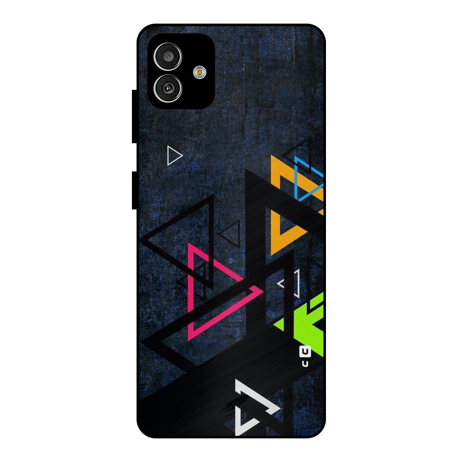 Coloured Triangles Metal Back Case for Galaxy M13 5G