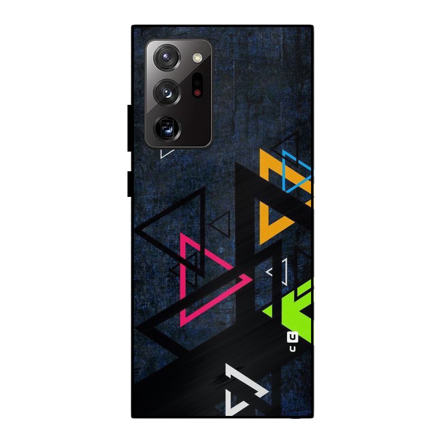 Coloured Triangles Metal Back Case for Galaxy Note 20 Ultra