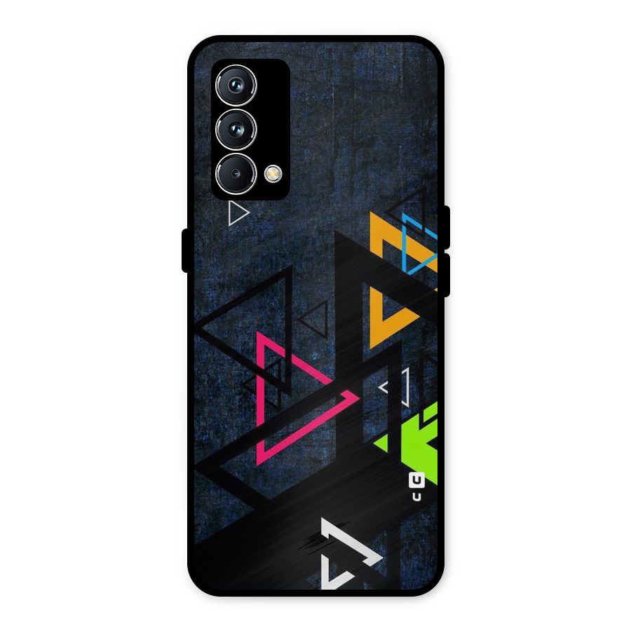 Coloured Triangles Metal Back Case for Realme GT Master Edition